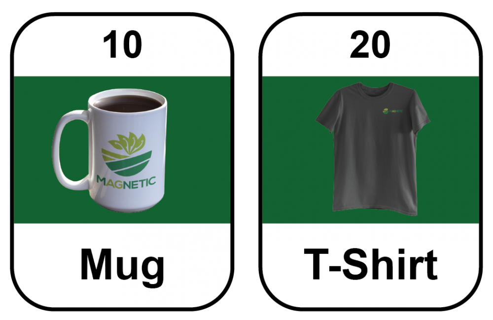 Magnetic Mug & T-Shirt Rewards